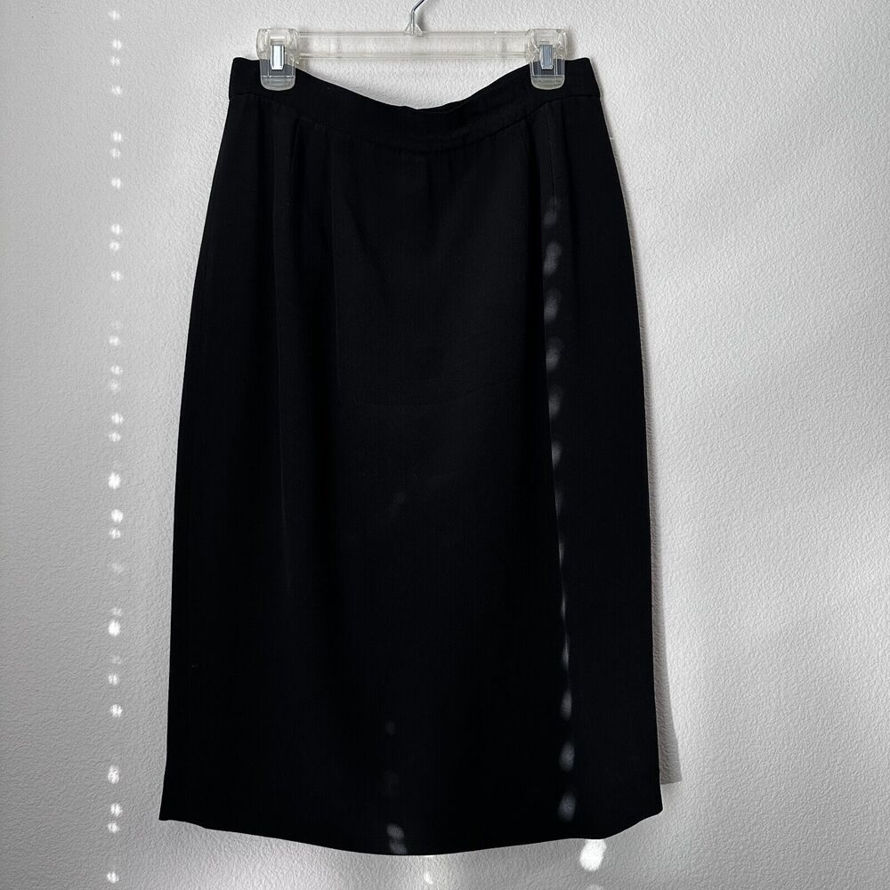 Classiques for Nordstrom Pencil Skirt 100% Silk Workwear Corpcore Business Sz 14